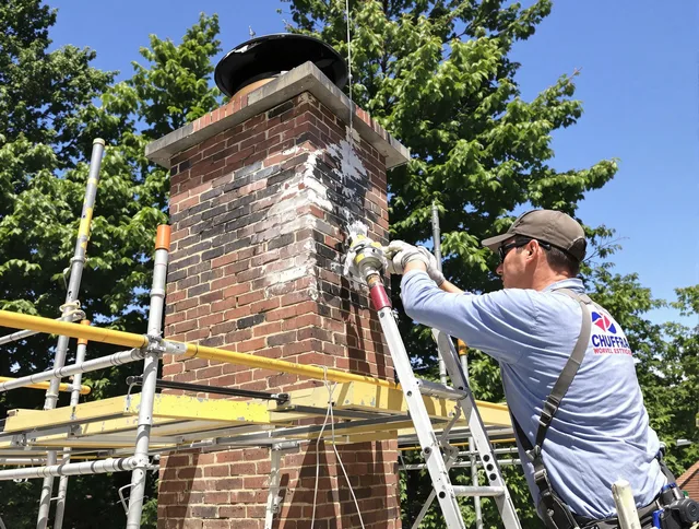 Structural chimney repair by Warrensville Heights Chimney Sweep in Warrensville Heights, OH
