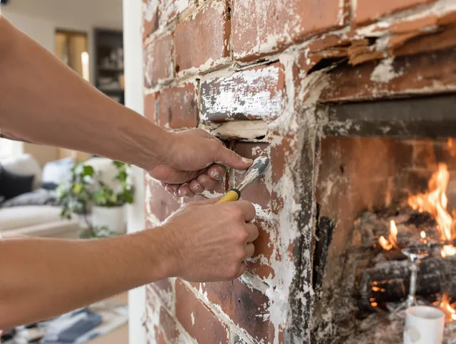 Routine fireplace repair by Warrensville Heights Chimney Sweep in Warrensville Heights, OH